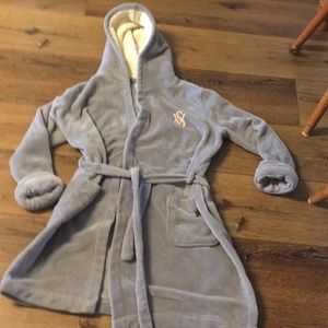 Victoria’s Secret monogram plush bathrobe
